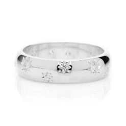 Diamond Star Ethical Platinum Ring