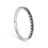 Altair Sapphire Ethical Platinum Eternity Ring