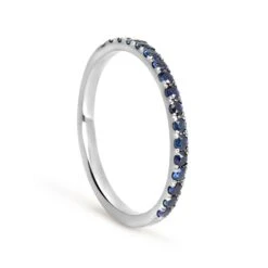 Altair Sapphire Ethical Platinum Eternity Ring