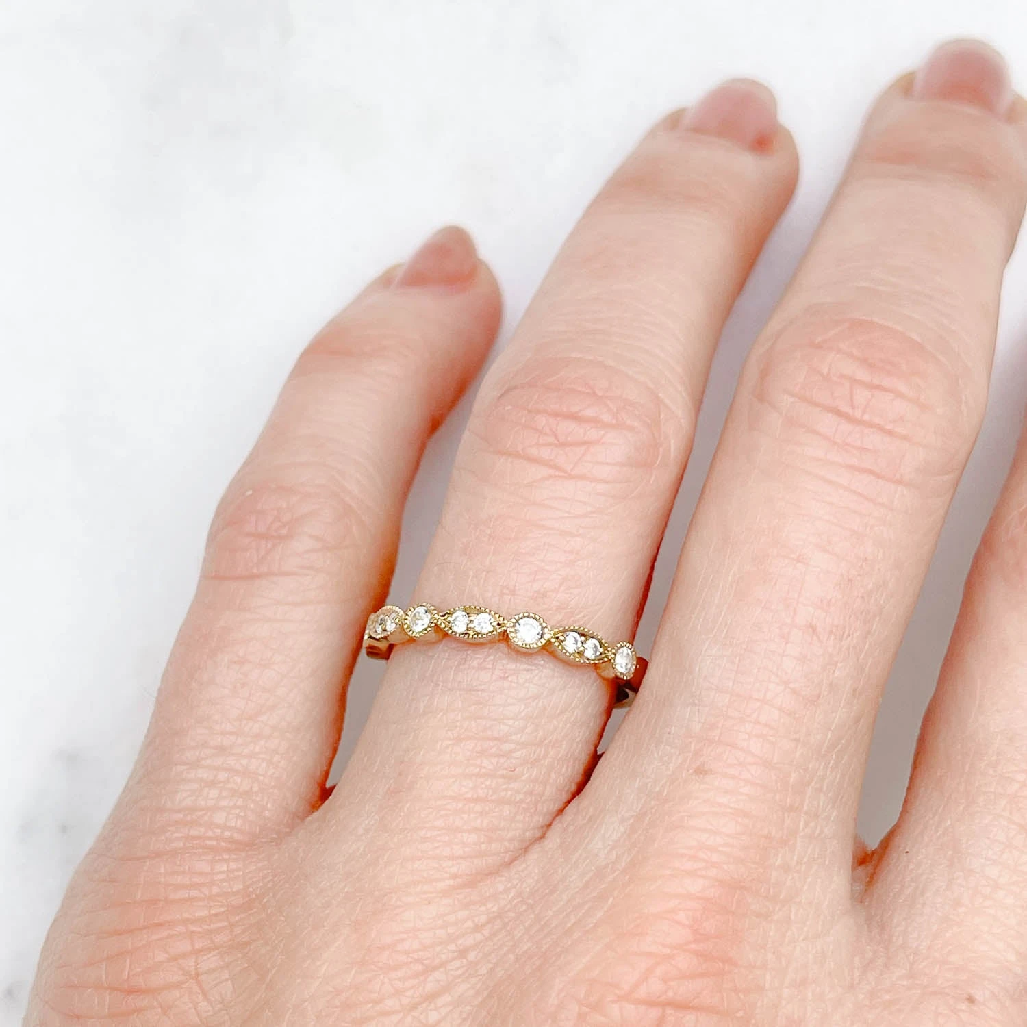 Amare Marquise Ethical Diamond Wedding Ring 2 Amare Marquise Ethical Diamond Wedding Ring - Image 2