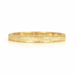 Eternity Engraved Ethical Gold Wedding Ring