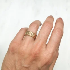 Artisan Filigree Ethical Gold Jacket Ring 14 Artisan Filigree Ethical Gold Jacket Ring -Plant Bargain Shop IMG 2340 1