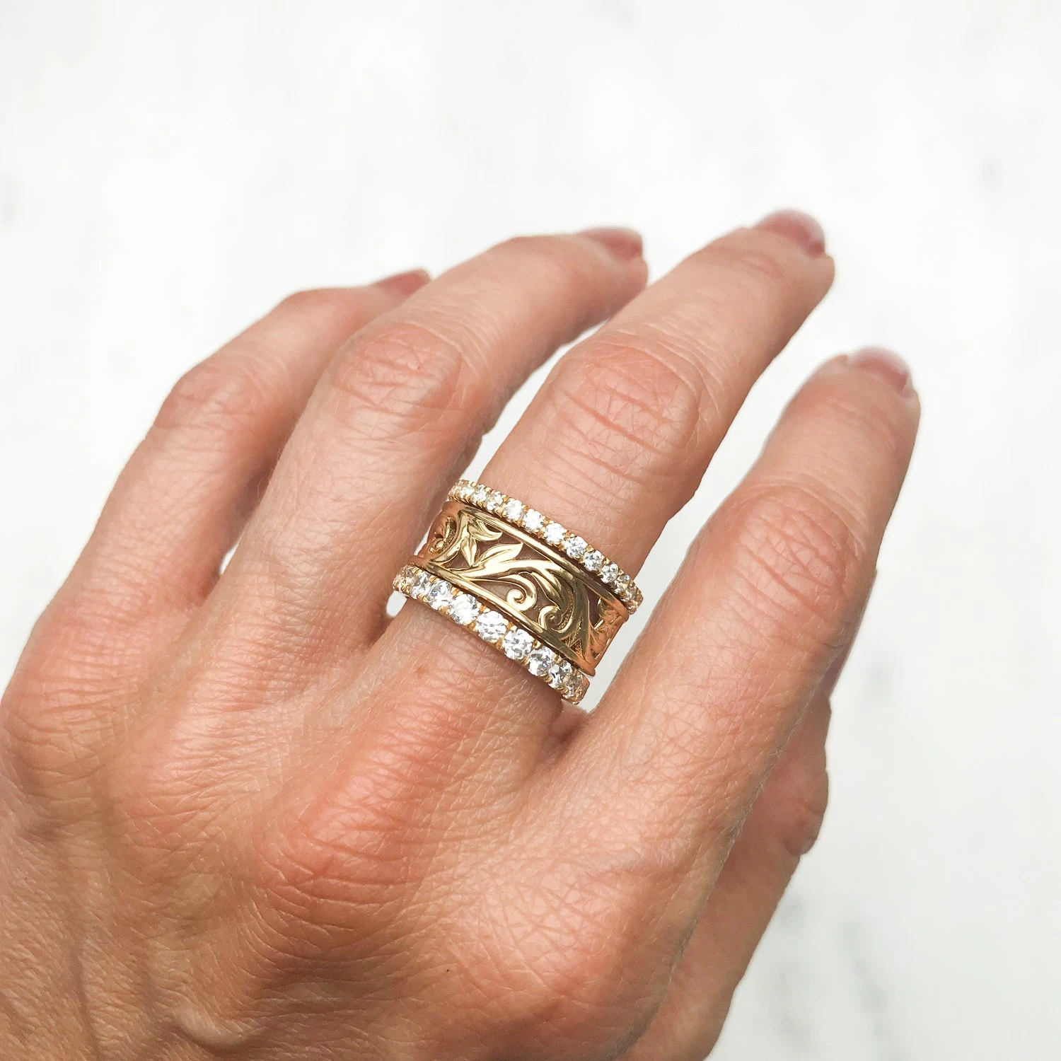 Artisan Filigree Ethical Gold Jacket Ring 10 Artisan Filigree Ethical Gold Jacket Ring - Image 10