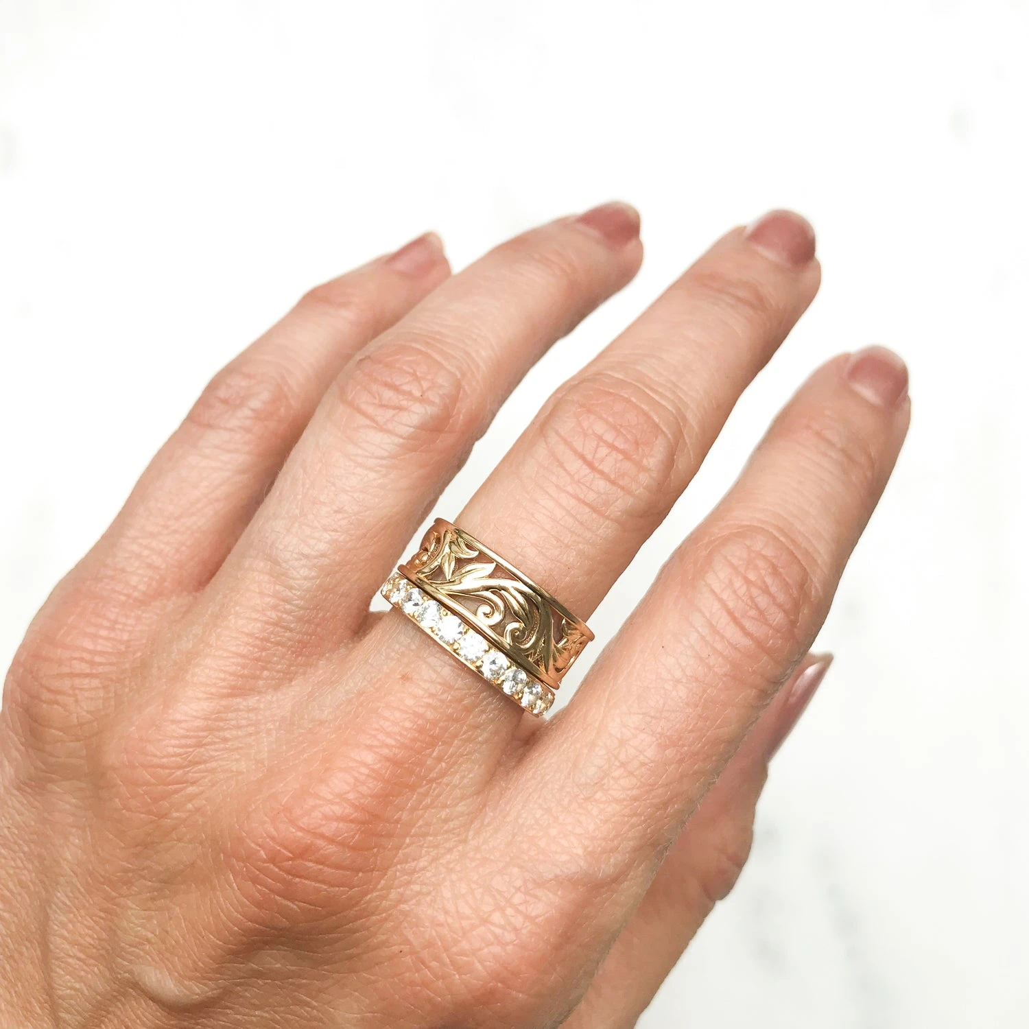 Artisan Filigree Ethical Gold Jacket Ring 2 Artisan Filigree Ethical Gold Jacket Ring - Image 2