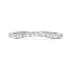 Accademia Ethical Gold Wedding Ring -Plant Bargain Shop Lebrusan Studio Accademia Microset Ethical Diamond Platinum Wedding Band Front View e8ed9c51 b550 4bb3 b1c3 3191a7a9959a