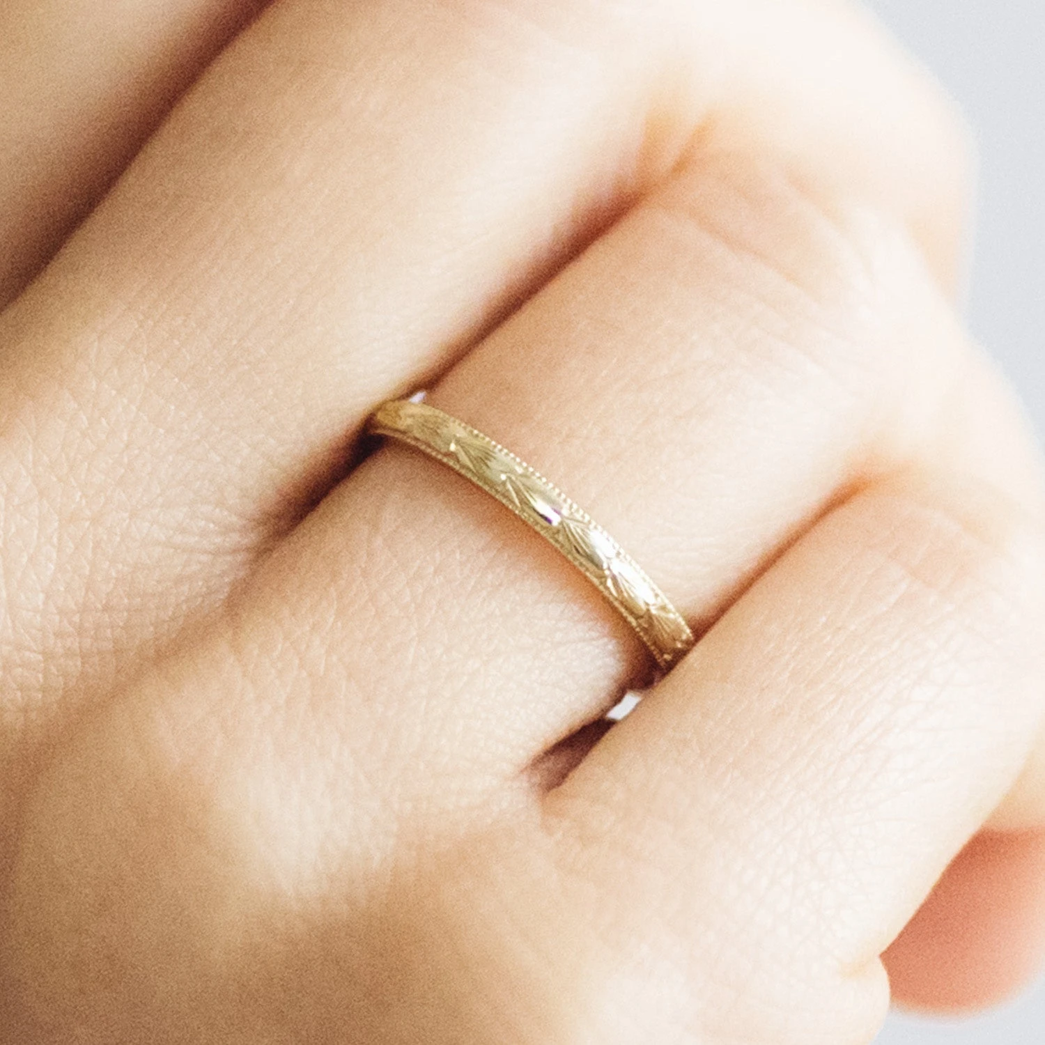 Heart Engraved Ethical Platinum Wedding Ring 2 Heart Engraved Ethical Platinum Wedding Ring - Image 2